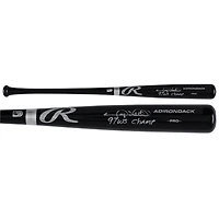 Gary Sheffield Florida Marlins Autographed Black Rawlings Pro Bat with "97 WS Champs" Inscription