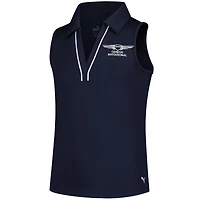 Polo sans manches Puma Genesis Invitational bleu marine pour fille