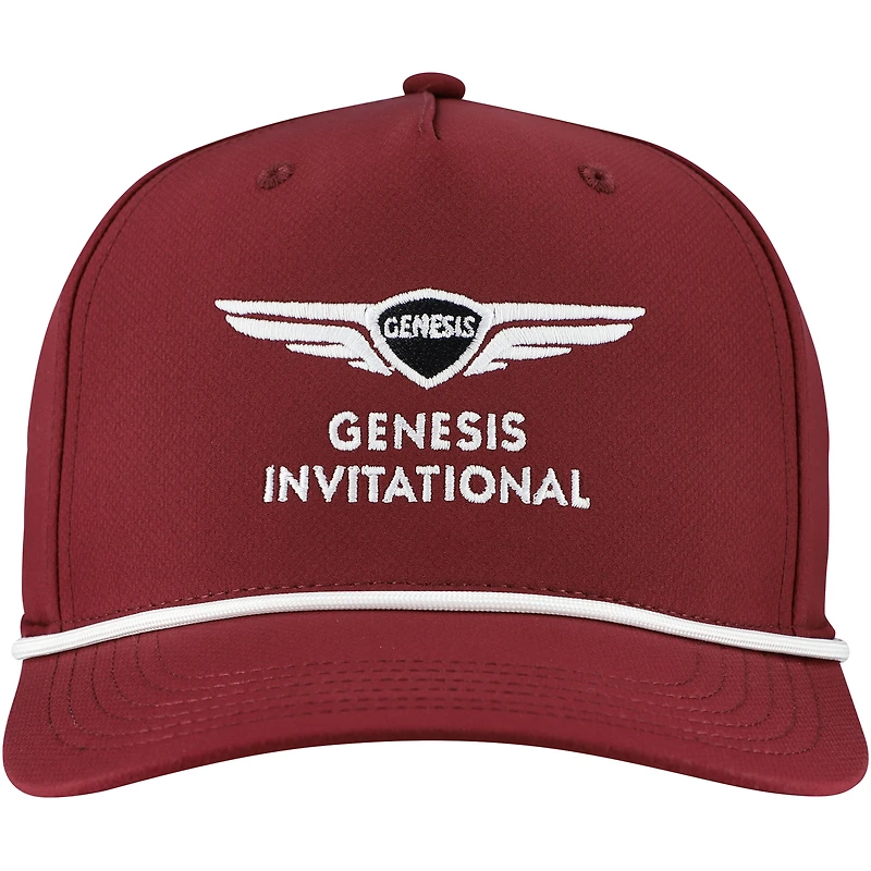 Casquette ajustable Ahead Maroon Genesis Invitational Alto Rope Tech pour homme