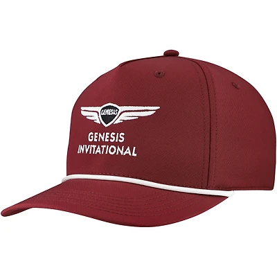 Casquette ajustable Ahead Maroon Genesis Invitational Alto Rope Tech pour homme