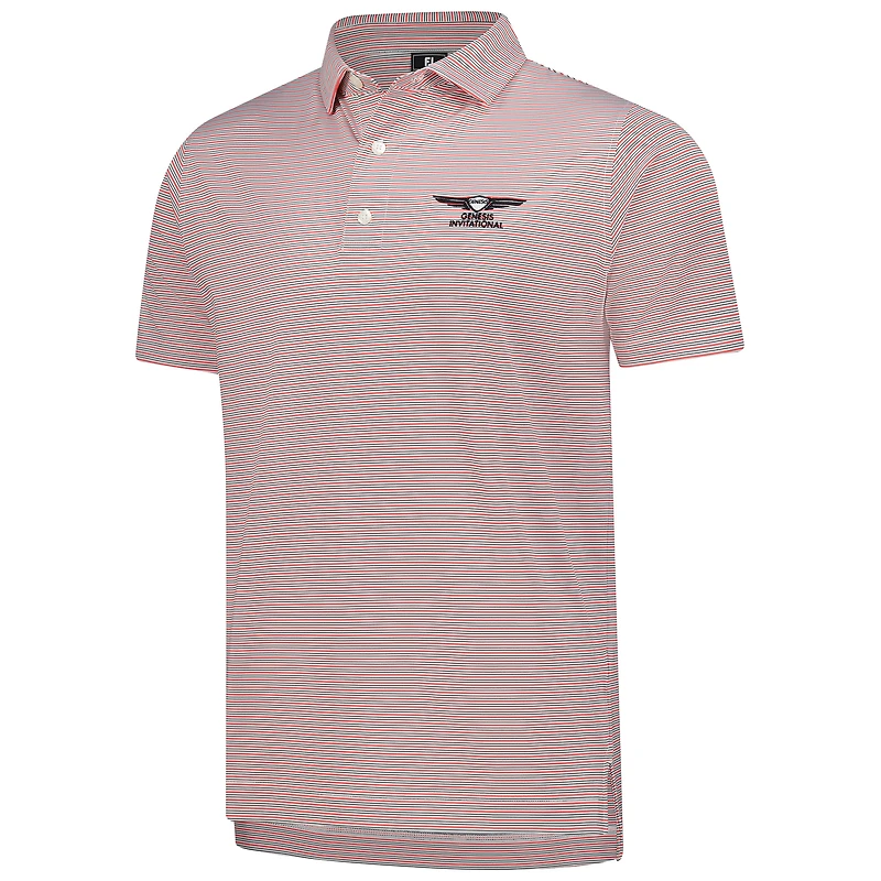 Polo FootJoy Coral Genesis Invitational Emory Stripe Lisle ProDry pour homme