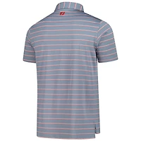 Men's FootJoy  Gray Genesis Invitational ProDry Classic Stripe Lisle Polo