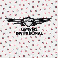 Polo piqué extensible blanc Genesis Invitational ProDry Bounce Print de FootJoy pour homme