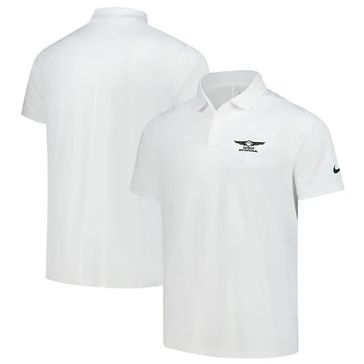 Men's Nike  White Genesis Invitational Performance Victory Solid Polo