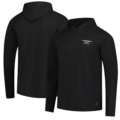 Men's Puma  Black Genesis Invitational You-V Raglan Pullover Hoodie