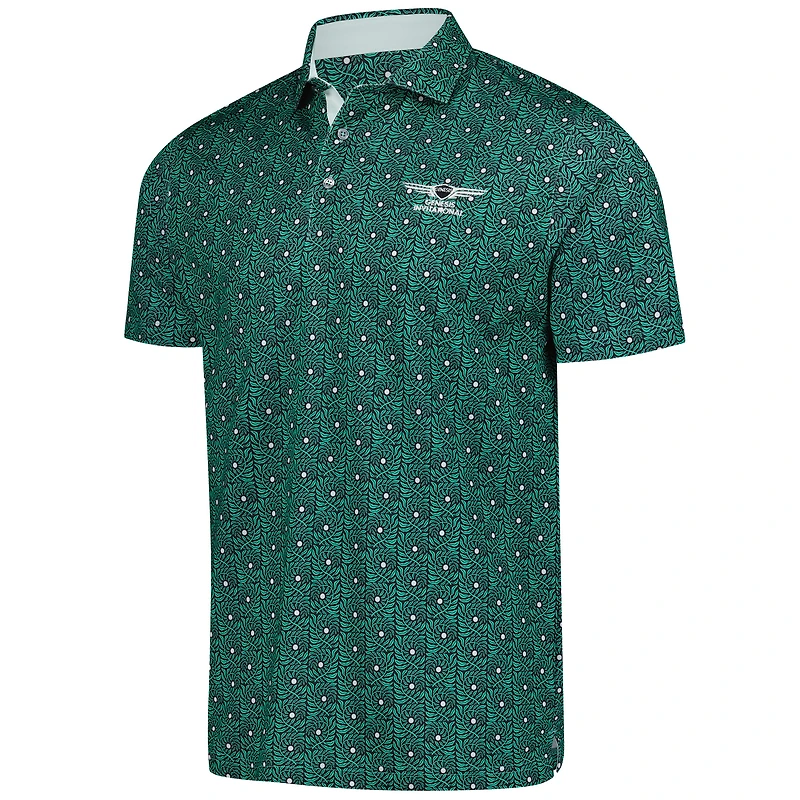 Men's Puma  Green Genesis Invitational Pique Botanic Recycled Polo