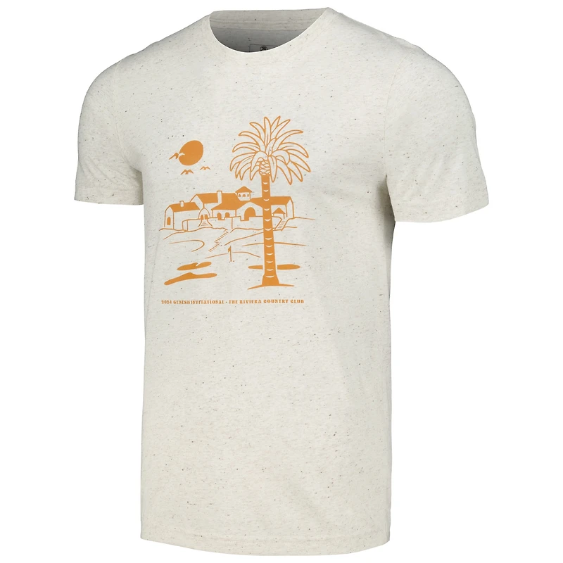 T-shirt triple mélange classique instantané Ahead Tan Genesis Invitational pour hommes
