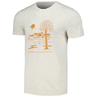T-shirt triple mélange classique instantané Ahead Tan Genesis Invitational pour hommes
