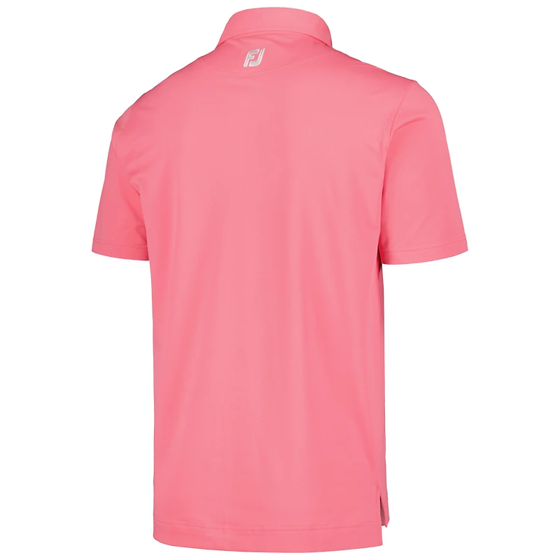 Polo FootJoy Genesis Invitational ProDry extensible en piqué uni rose pour hommes