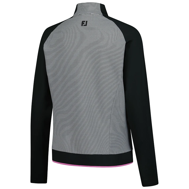 Sweat-shirt à glissière quart de tour noir Genesis Invitational FootJoy pour femme