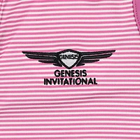 Polo sans manches à rayures roses Genesis Invitational de FootJoy pour femme