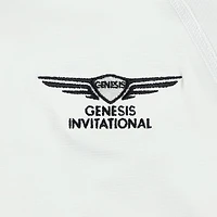 Women's Puma  White Genesis Invitational You-V Quarter-Zip Pullover
