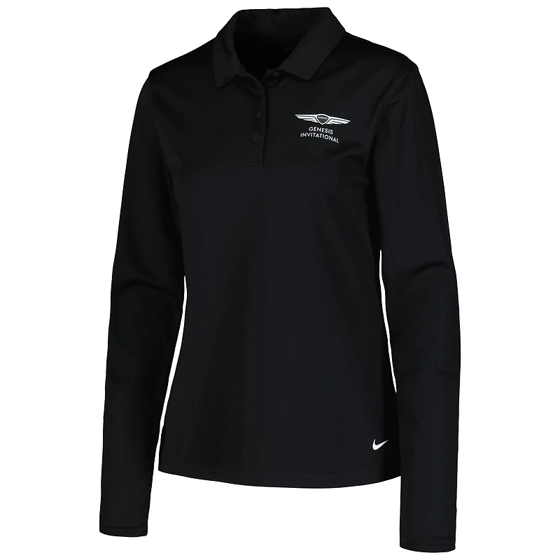 Polo de performance à manches longues Nike Genesis Invitational Victory pour femme noir