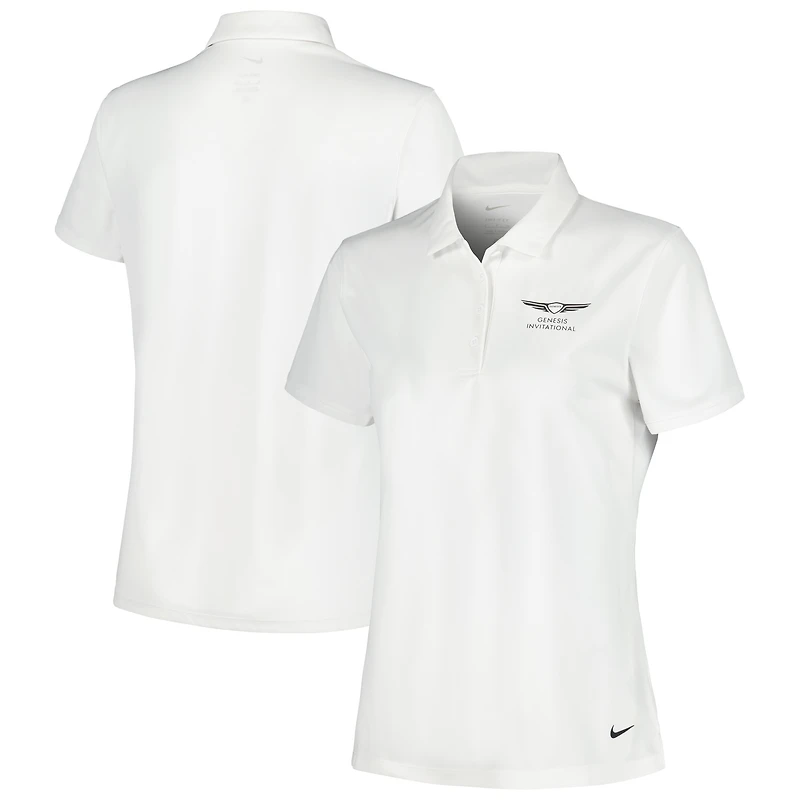 Polo Nike Genesis Invitational Victory Performance blanc pour femme