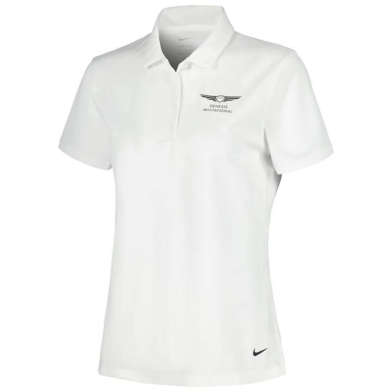 Polo Nike Genesis Invitational Victory Performance blanc pour femme