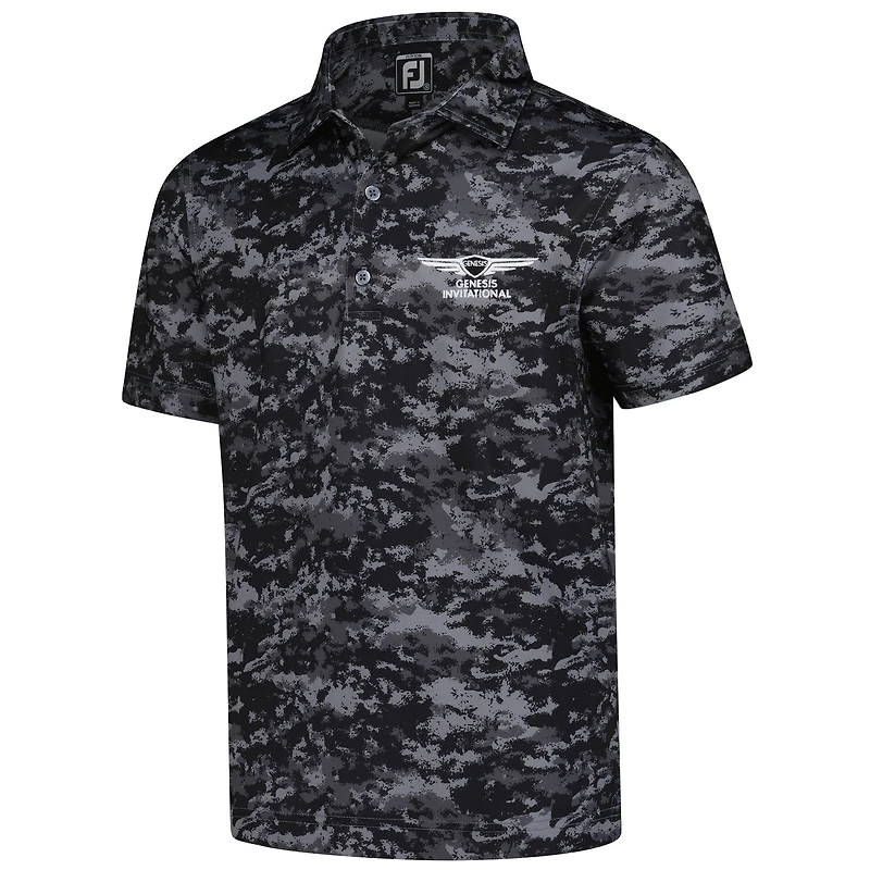 Polo à motif camouflage Cloud Genesis Invitational noir FootJoy pour jeunes