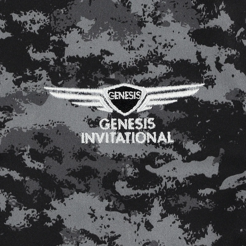 Youth FootJoy  Black Genesis Invitational Cloud Camo Polo