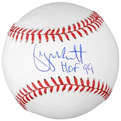 Ballon de baseball autographié par George Brett des Royals de Kansas City avec l'inscription HOF '99