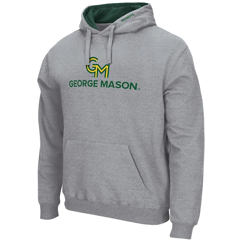 Sweat à capuche gris George Mason Patriots Arch & Logo 3.0 pour homme