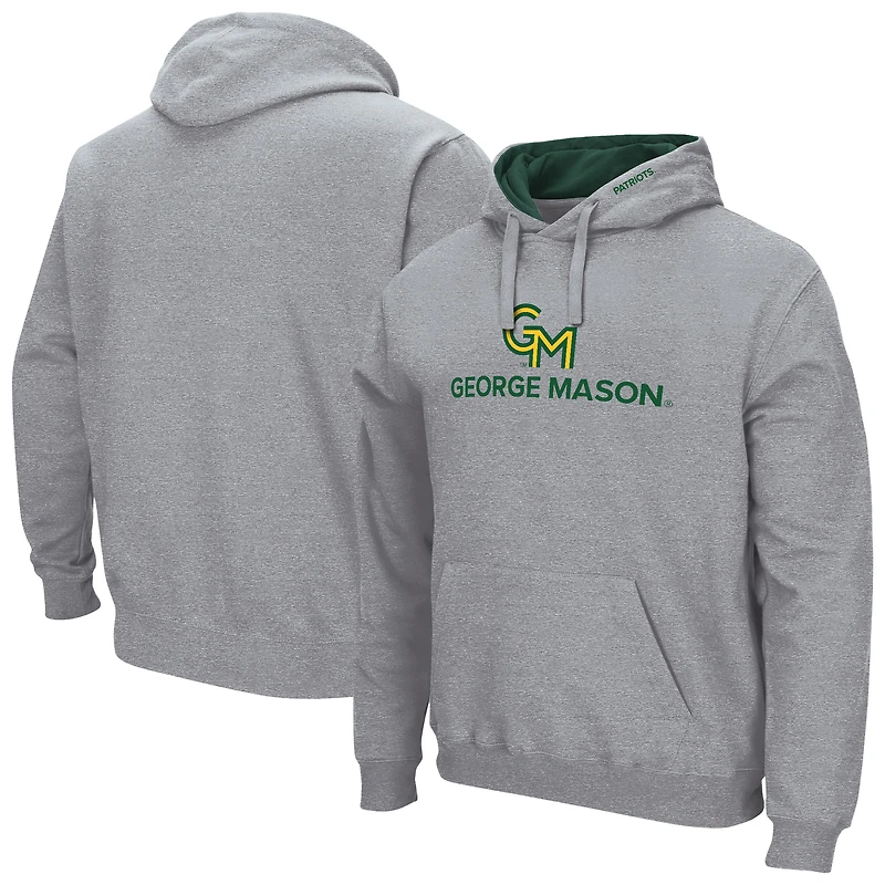 Sweat à capuche gris George Mason Patriots Arch & Logo 3.0 pour homme