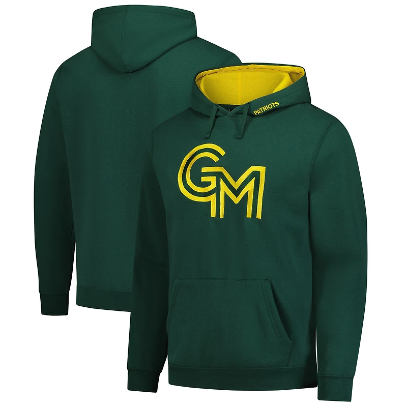 Sweat à capuche George Mason Patriots Arch & Logo 3.0 pour homme, vert Colosseum