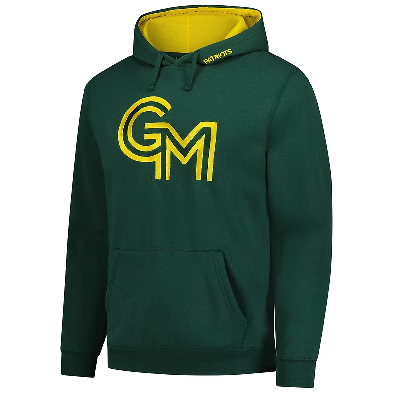 Sweat à capuche George Mason Patriots Arch & Logo 3.0 pour homme, vert Colosseum