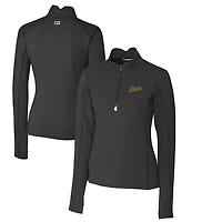 Women's Cutter & Buck George Mason Patriots Traverse Stretch Quarter-Zip Pullover Top