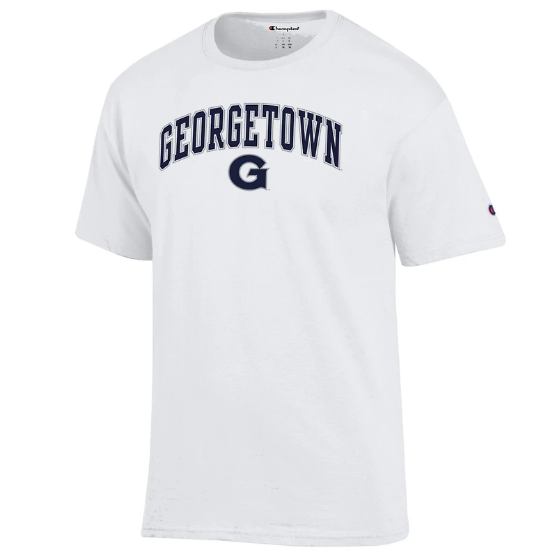 Men's Champion  White Georgetown Hoyas Arched Logo T-Shirt