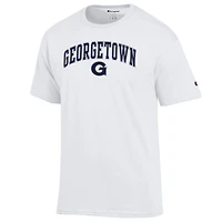 Men's Champion  White Georgetown Hoyas Arched Logo T-Shirt