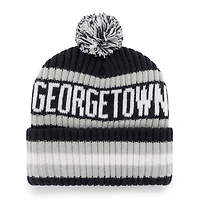 Men's '47  Navy Georgetown Hoyas Bering Cuffed Knit Hat with Pom