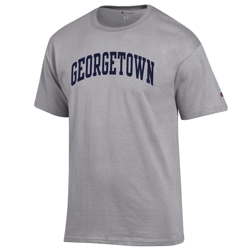 Men's Champion  Heather Gray Georgetown Hoyas Basic Arch T-Shirt