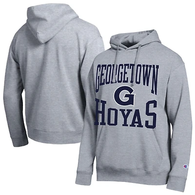 Men's Champion Heather Gray Georgetown Hoyas Team Hoodie