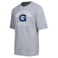 Men's Champion  Heather Gray Georgetown Hoyas Weathered Team T-Shirt