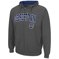 Chandail à capuchon Colosseum Charcoal Georgetown Hoyas Arch & Logo 3.0 pour hommes