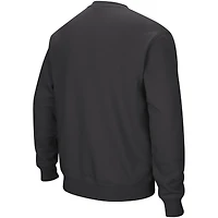 Men's Colosseum Charcoal Georgetown Hoyas Arch & Logo Crew Neck Sweatshirt