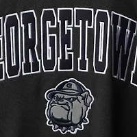 Men's Colosseum Charcoal Georgetown Hoyas Arch & Logo Crew Neck Sweatshirt