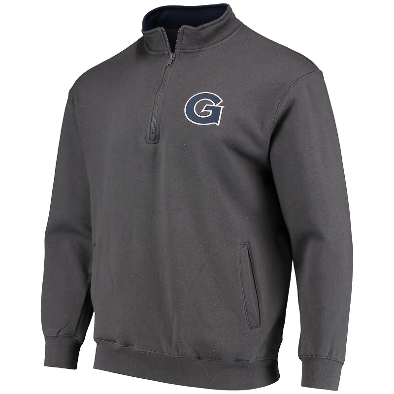 Veste Colosseum Charcoal Georgetown Hoyas Tortugas Logo Quarter-Zip pour homme