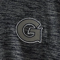Men's Colosseum Heathered Navy Georgetown Hoyas Down Swing Raglan Polo