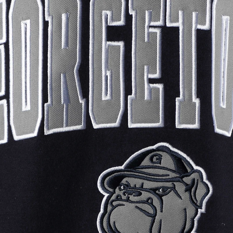 Colosseum Navy Georgetown Hoyas Arch & Logo Sweat à col ras du cou pour homme