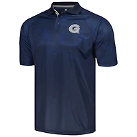 Polo à manches raglan Georgetown Hoyas Honeycomb Colosseum Navy pour hommes