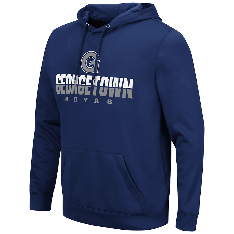 Men's Colosseum Navy Georgetown Hoyas Lantern Pullover Hoodie