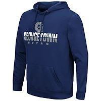 Men's Colosseum Navy Georgetown Hoyas Lantern Pullover Hoodie