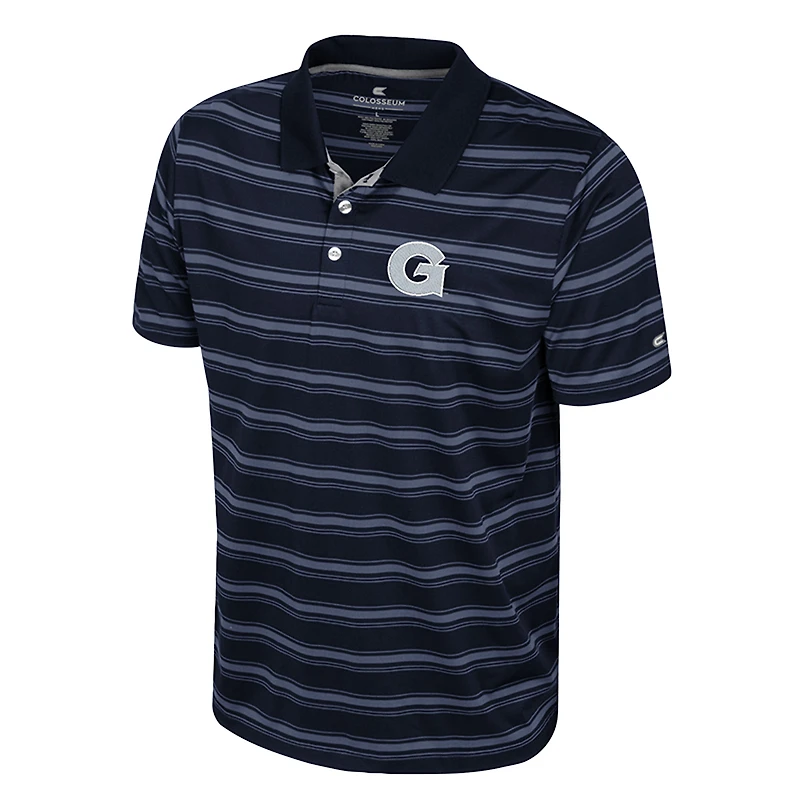Men's Colosseum  Navy Georgetown Hoyas Milk Steak Polo