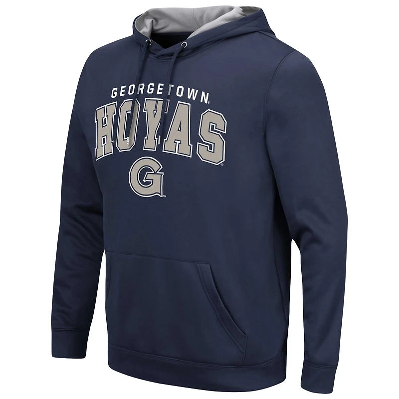 Pull à capuche Colosseum Navy Georgetown Hoyas Resistance pour hommes