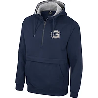 Men's Colosseum Navy Georgetown Hoyas Team Half-Zip Pullover Hoodie