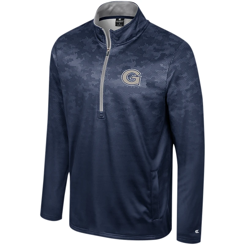 Men's Colosseum  Navy Georgetown Hoyas The Machine Half-Zip Jacket
