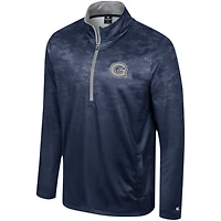 Men's Colosseum  Navy Georgetown Hoyas The Machine Half-Zip Jacket