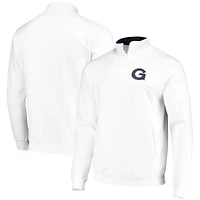 Men's Colosseum White Georgetown Hoyas Tortugas Logo Quarter-Zip Jacket