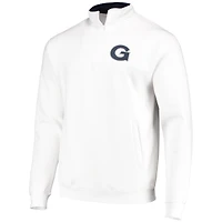 Colosseum White Georgetown Hoyas Tortugas Logo Quarter-Zip Jacket Homme