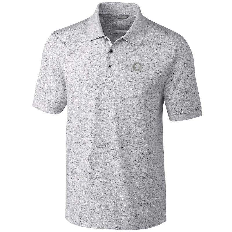 Men's Cutter & Buck Gray Georgetown Hoyas Big Tall Advantage Space Dye Polo